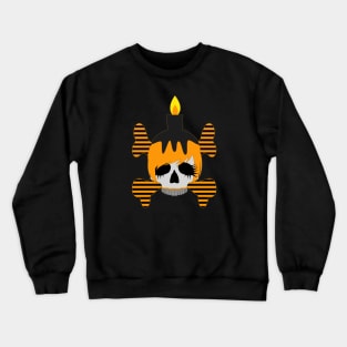 Skull with a Candle Crewneck Sweatshirt